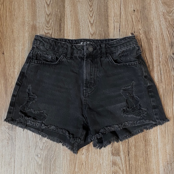 wild fable Pants - Wild Fable Black Ripped Jean Shorts